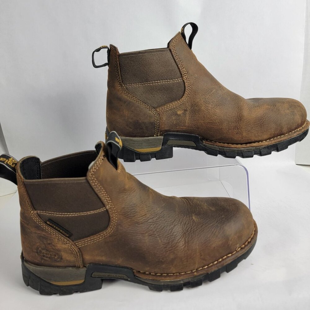 Georgia‎ Boot Mens 10.5 Eagle One Steel Toe Waterproof Chelsea Work Boot